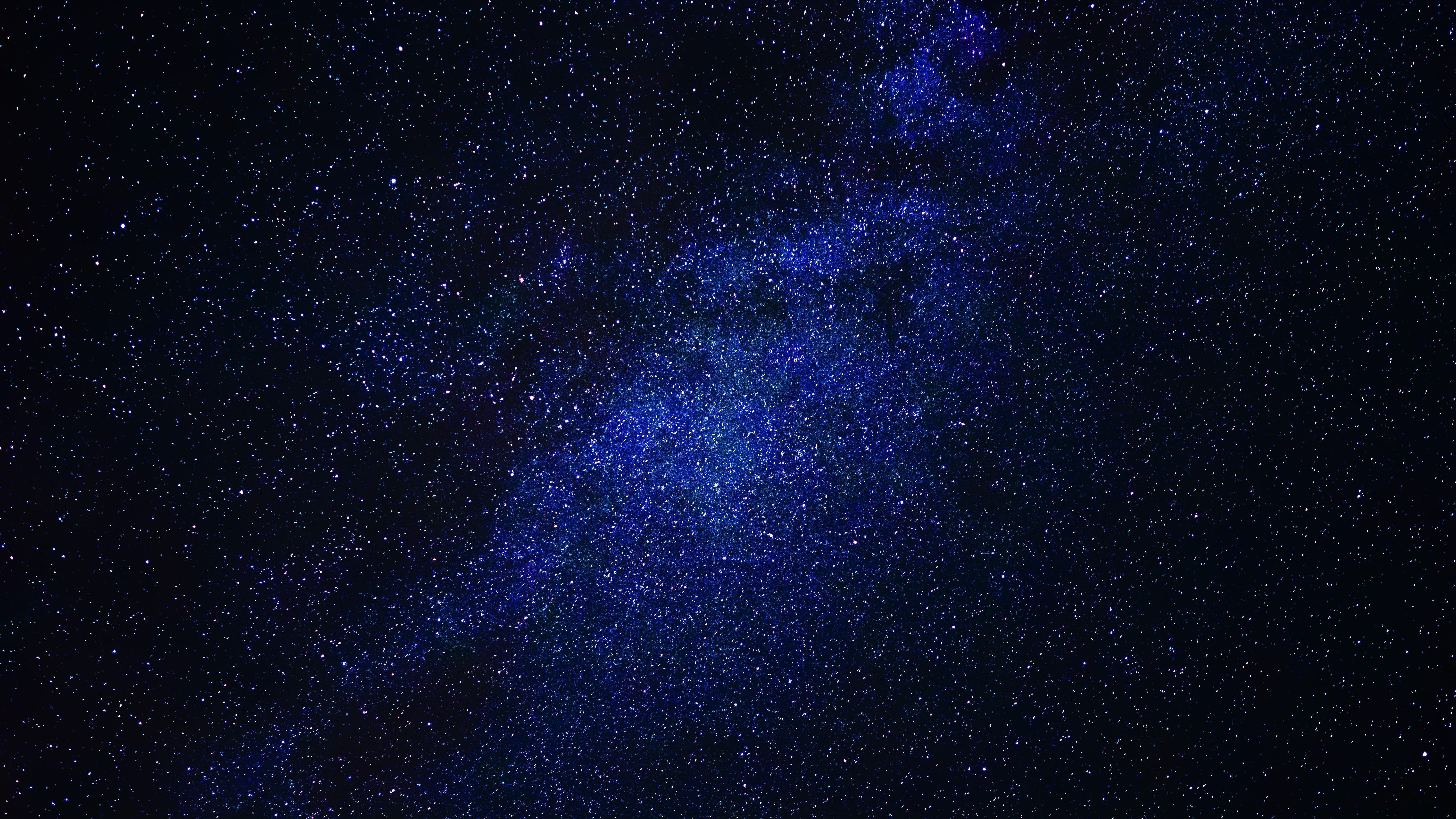 Blue sky full of stars illustration HD wallpaper