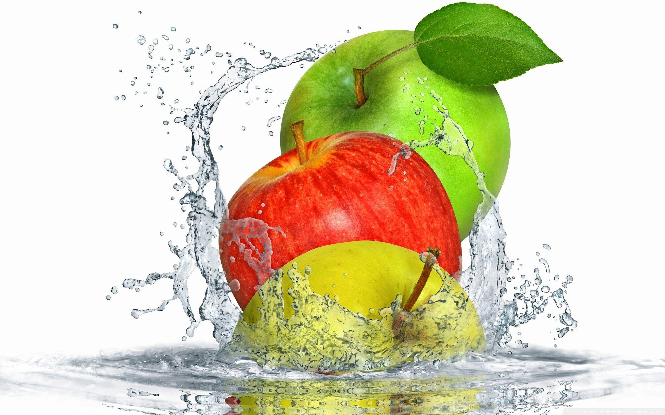 Apples Splashing Water ❤ 4K HD Desktop Wallpaper for 4K Ultra HD TV