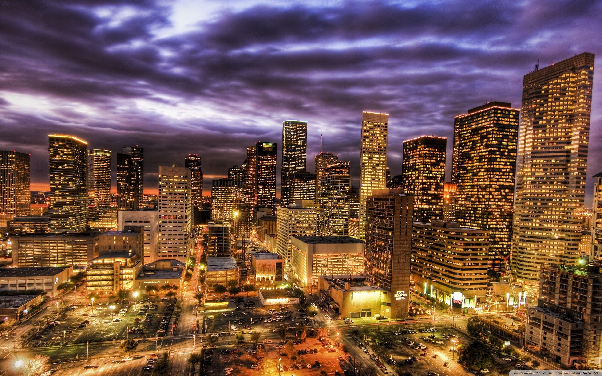 Houston At Night ❤ 4K HD Desktop Wallpaper for 4K Ultra HD TV