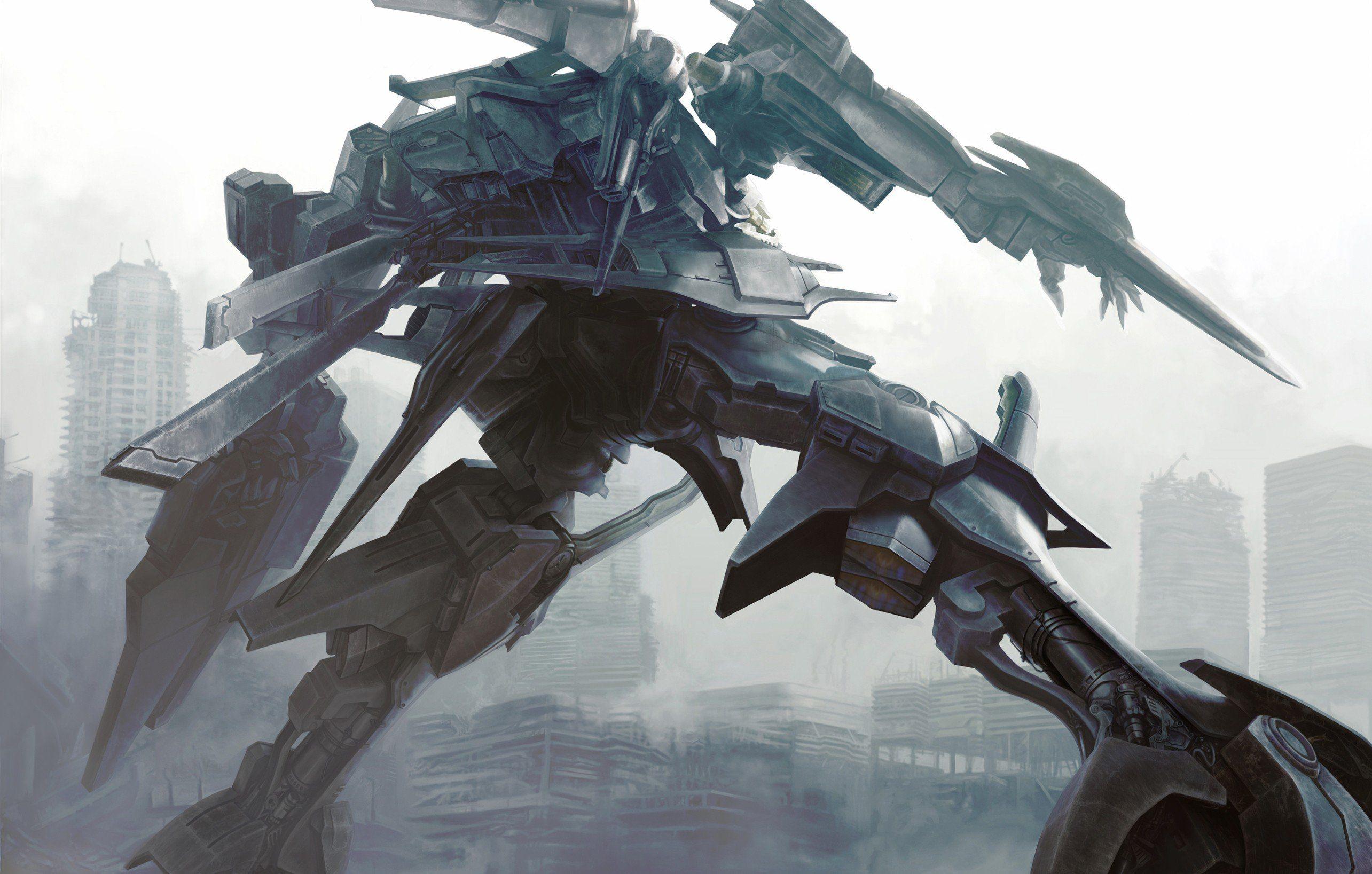 Anime Armored Core Artwork Fantasy Art Mecha Robots. Техника