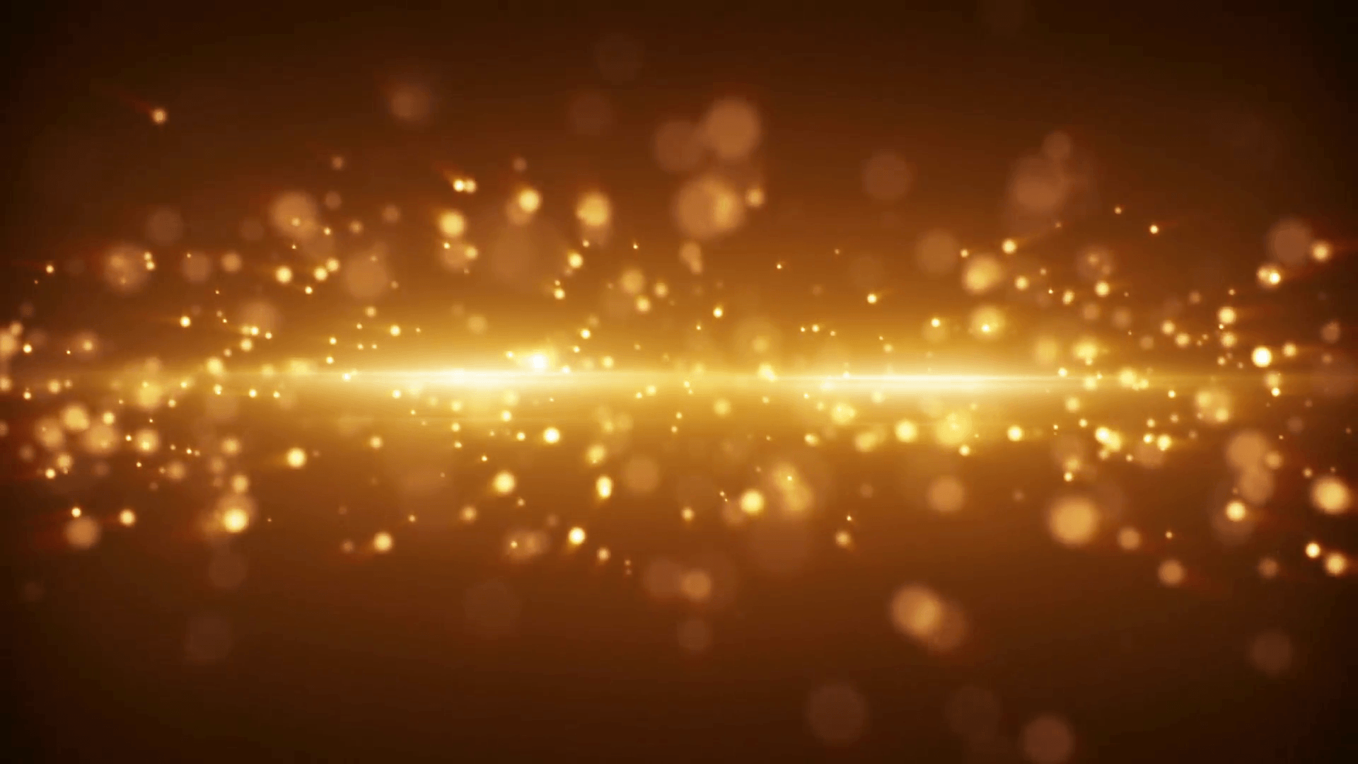 gold light stripe and particles loopable background Motion