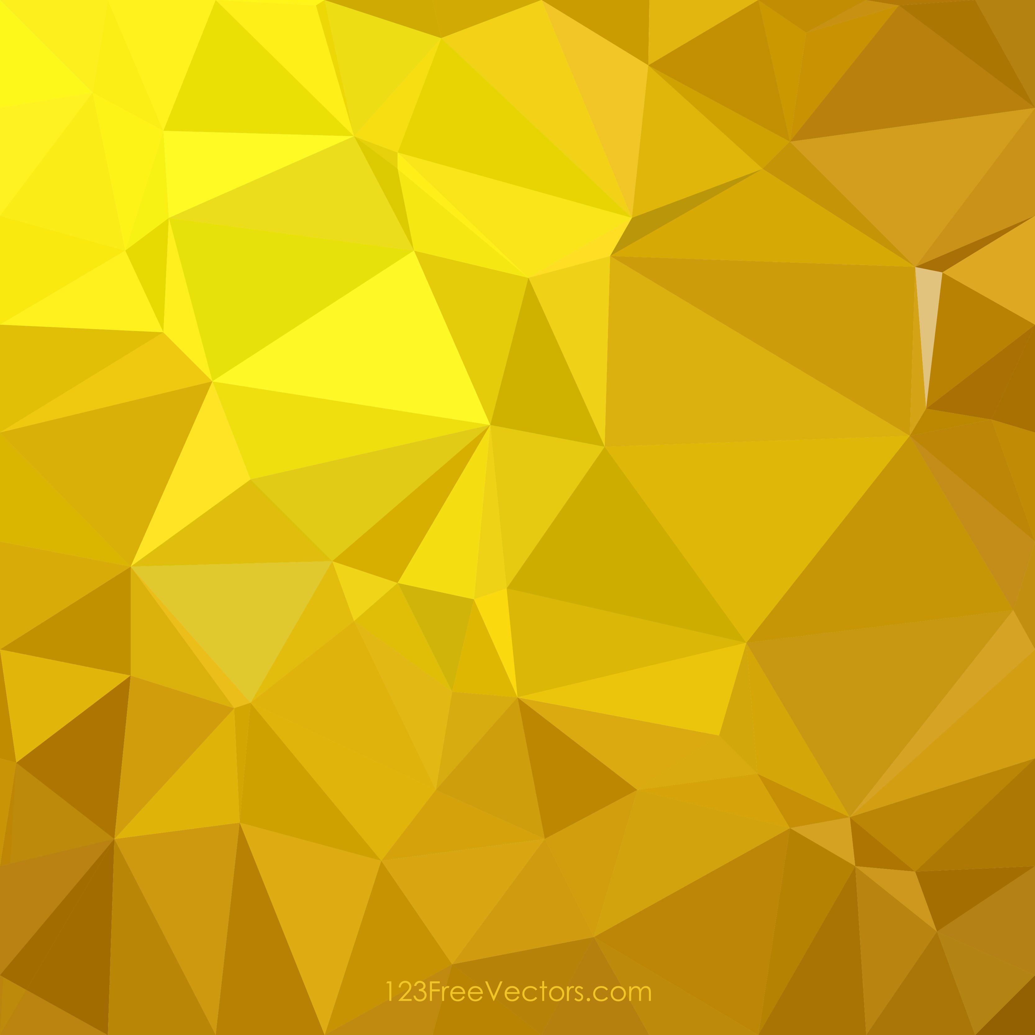 Polygonal Triangular Golden Background Clip ArtFreevectors