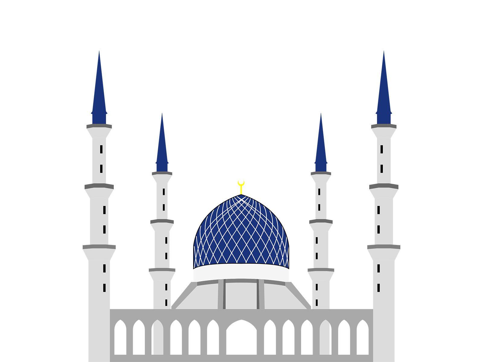 Sultan Mosque Background Presnetation Background