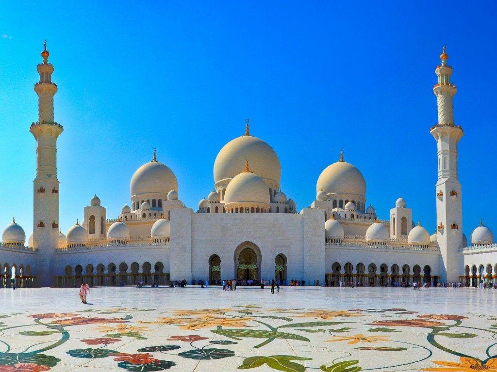 Mosque Abu Dhabi Wallpaper. Full Desktop Background