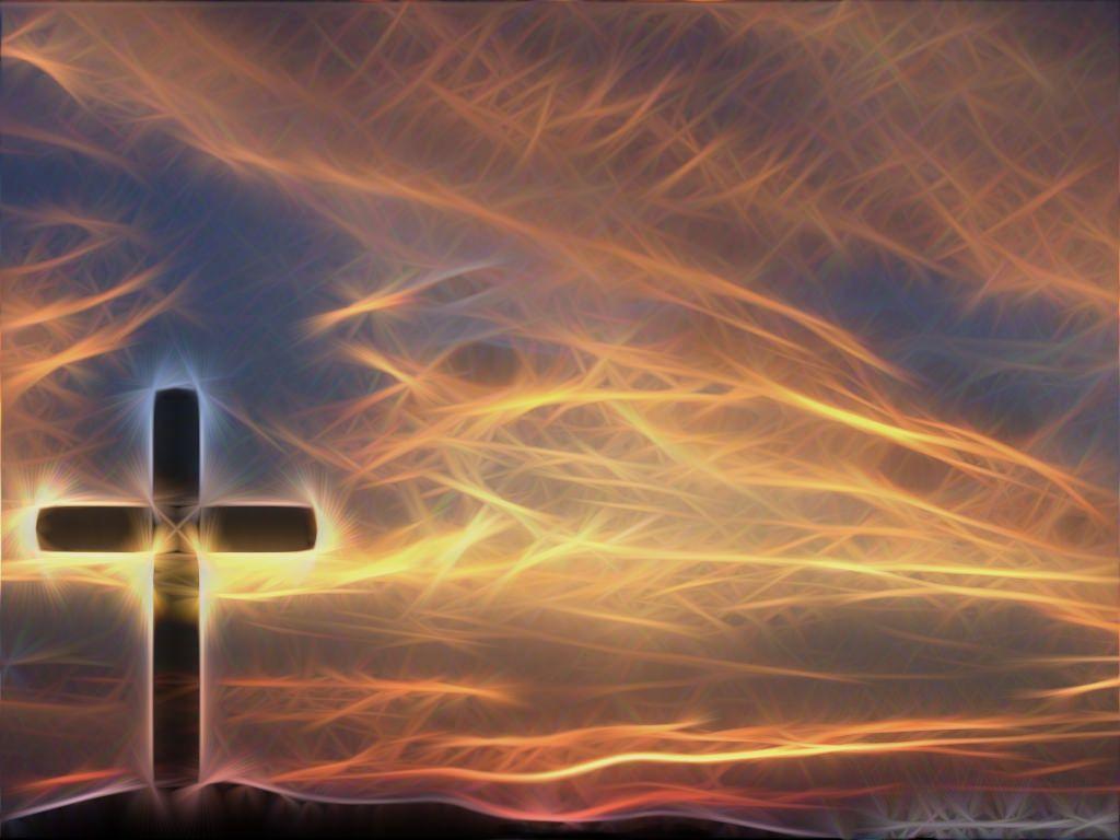 Cross & Sky Christian Wallpaper Background a GIMP edit of
