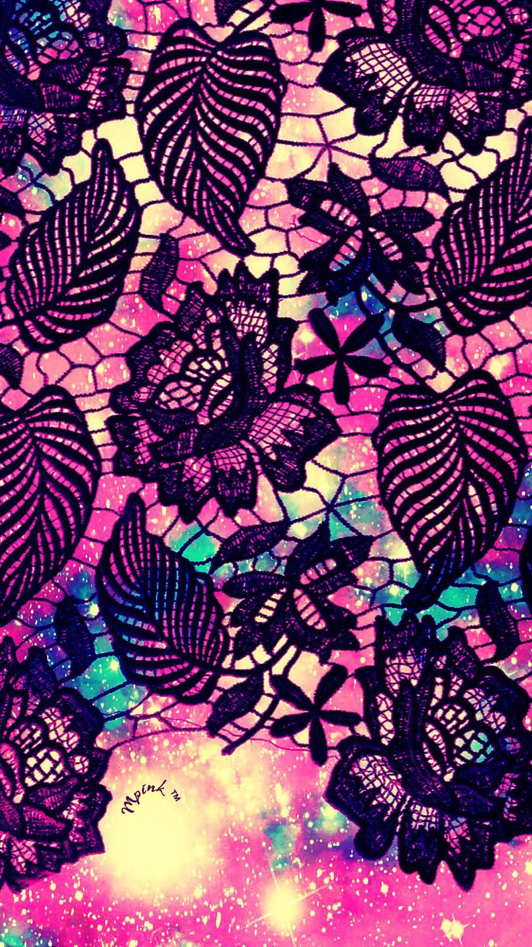 Cute Lace Floral Pattern Wallpaper#iPhone #android #phonewallpaper