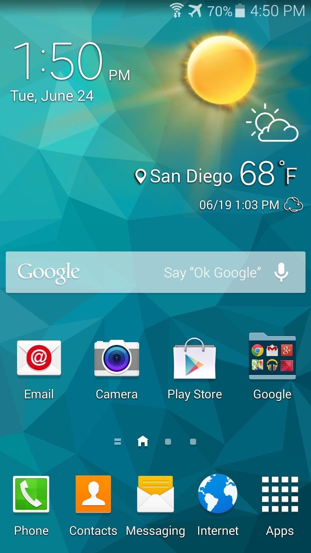 Remove the Grassy Background on Your Galaxy S5's Stock Weather