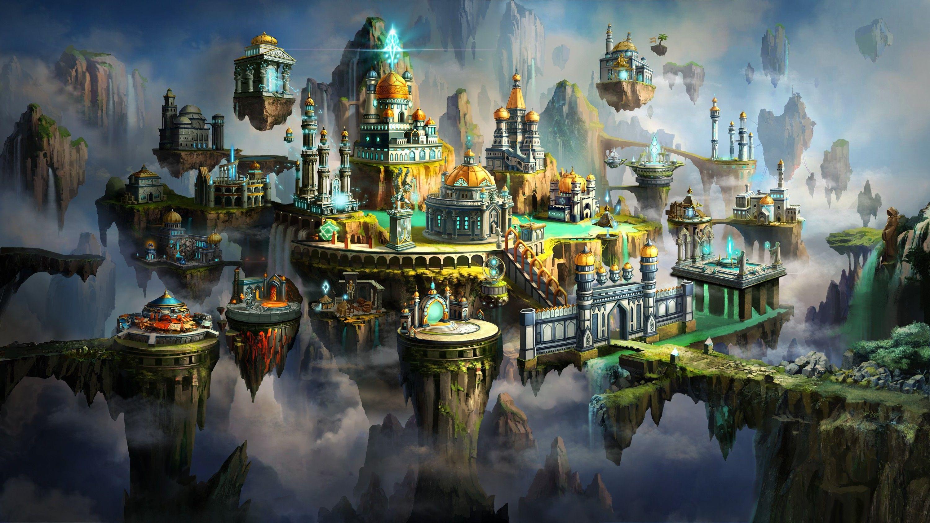 Might And Magic Heroes VII, Artwork, Fantasy Art, City Wallpaper HD