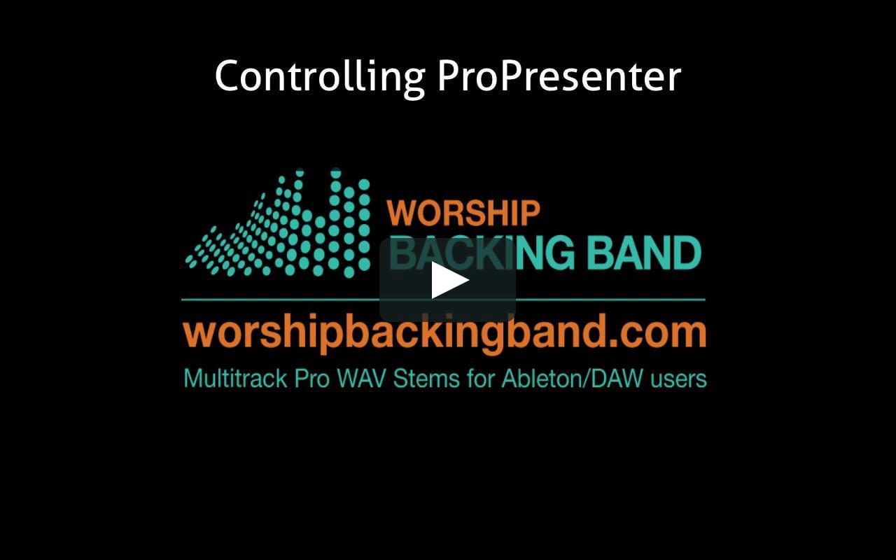 Controlling ProPresenter From Ableton on Vimeo
