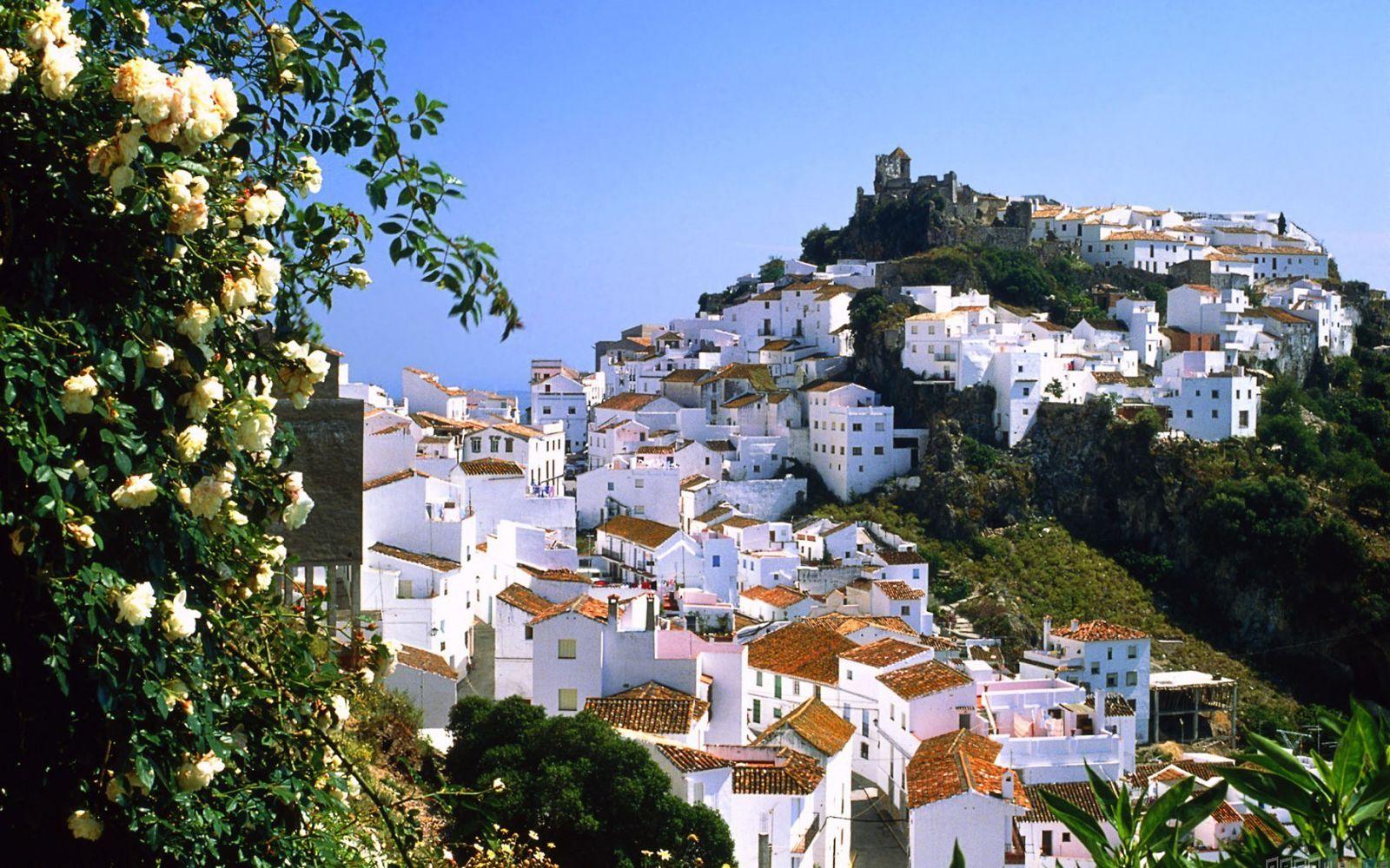 Malaga Amazing Mountain Village of Casares Spain HD Desktop