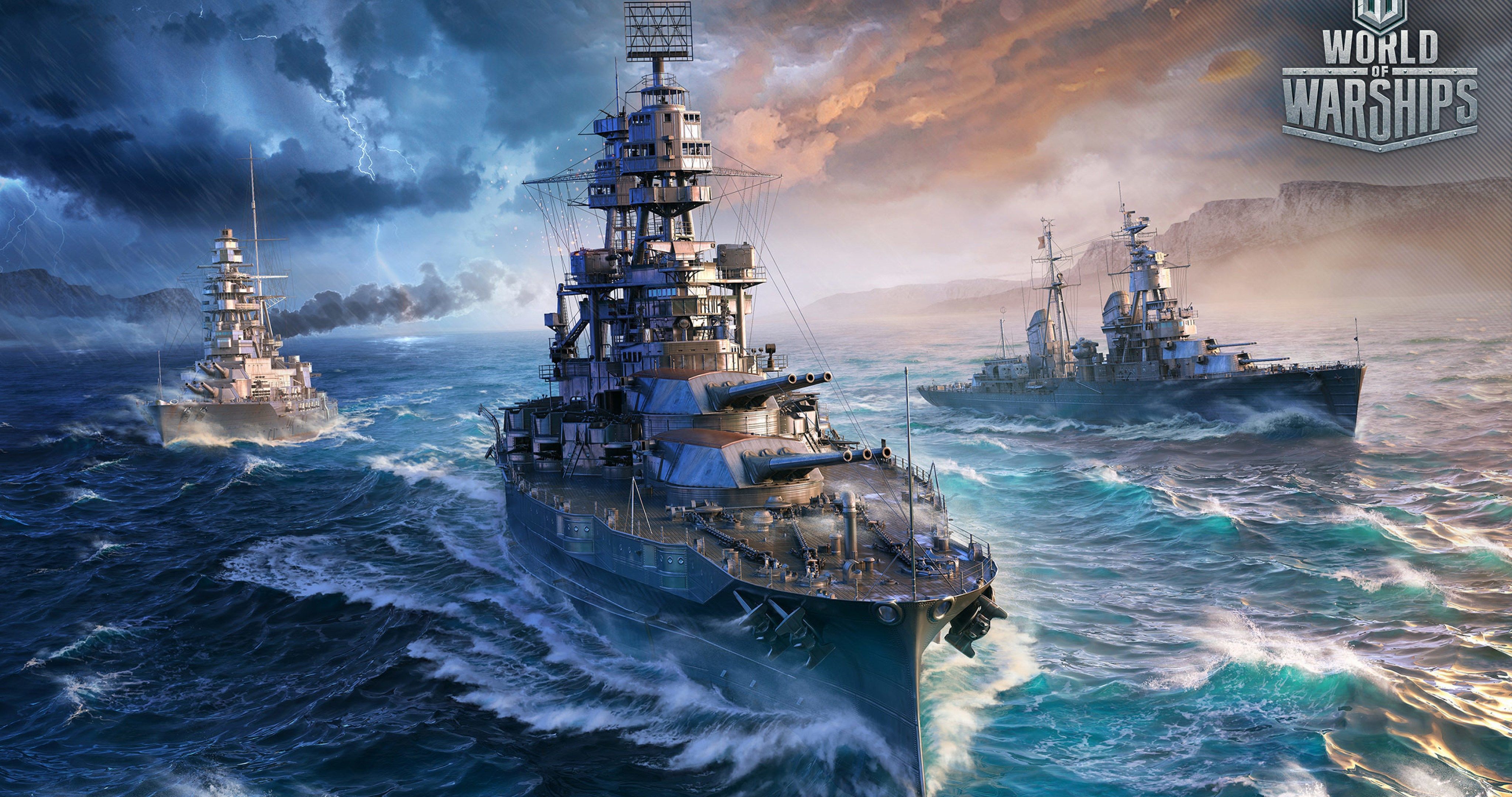 german battleships 4k ultra HD wallpaper. ololoshenka