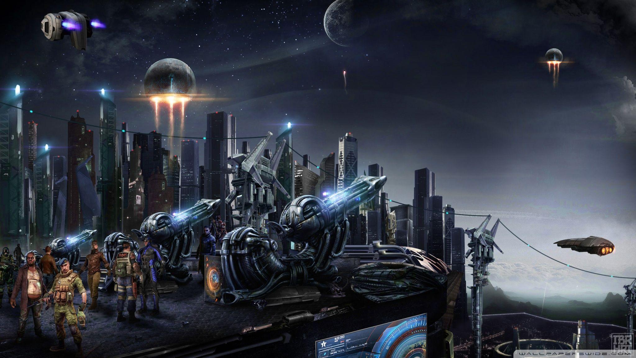 Futuristic City ❤ 4K HD Desktop Wallpaper for • Wide & Ultra