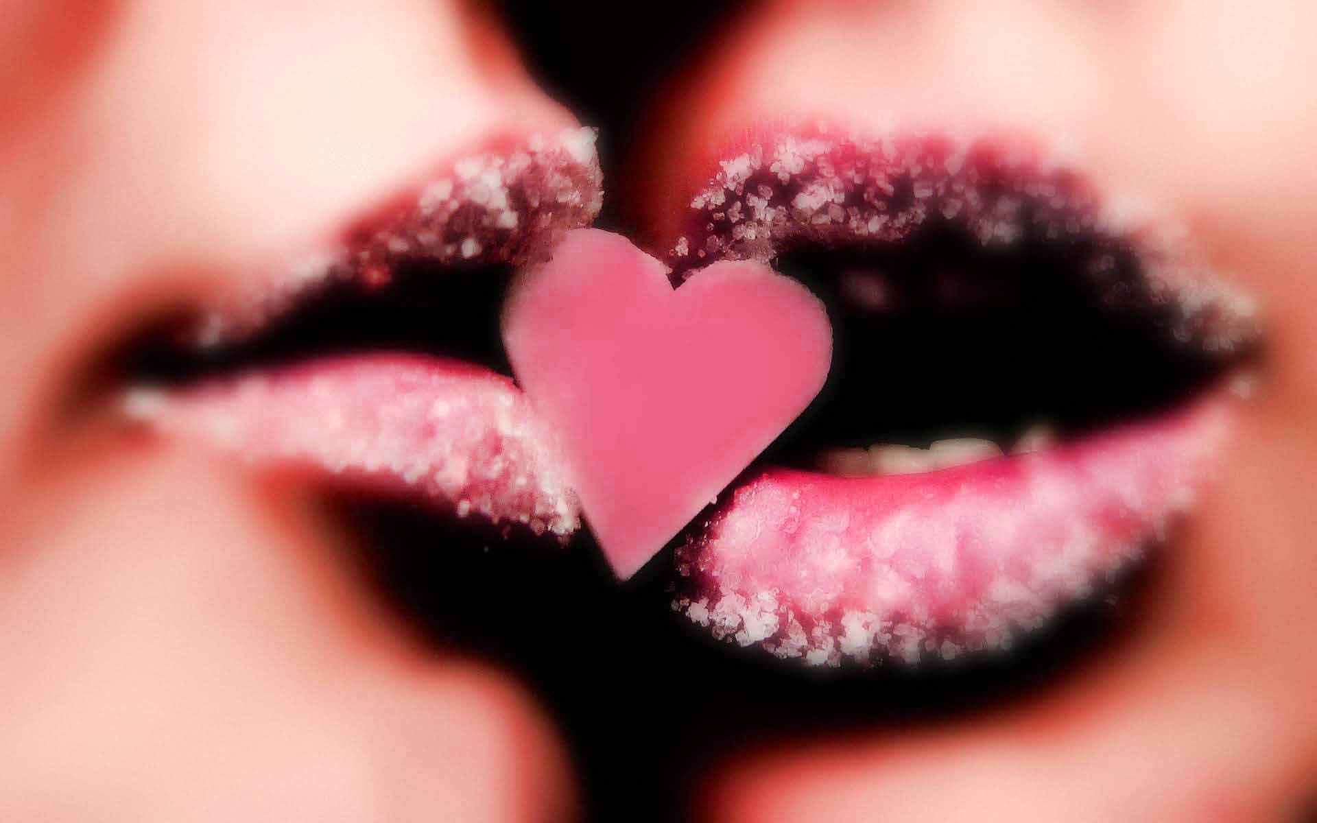 Lip Kisses Wallpaper