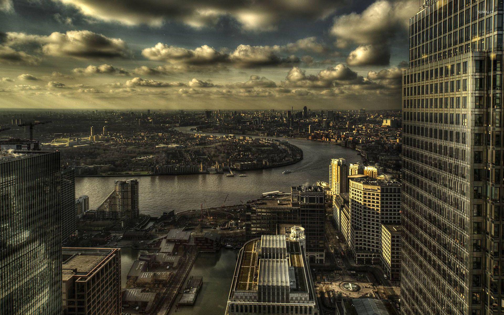 Futuristic city [15] wallpaper wallpaper