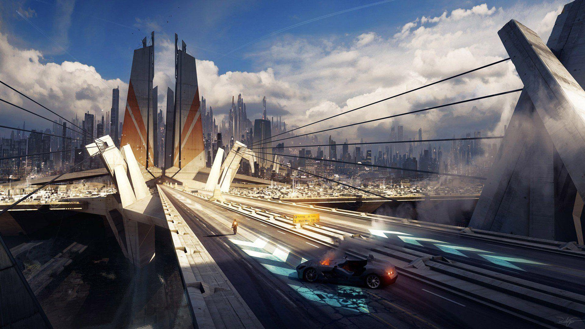 future city futuristic city futuristic city wallpaper and background