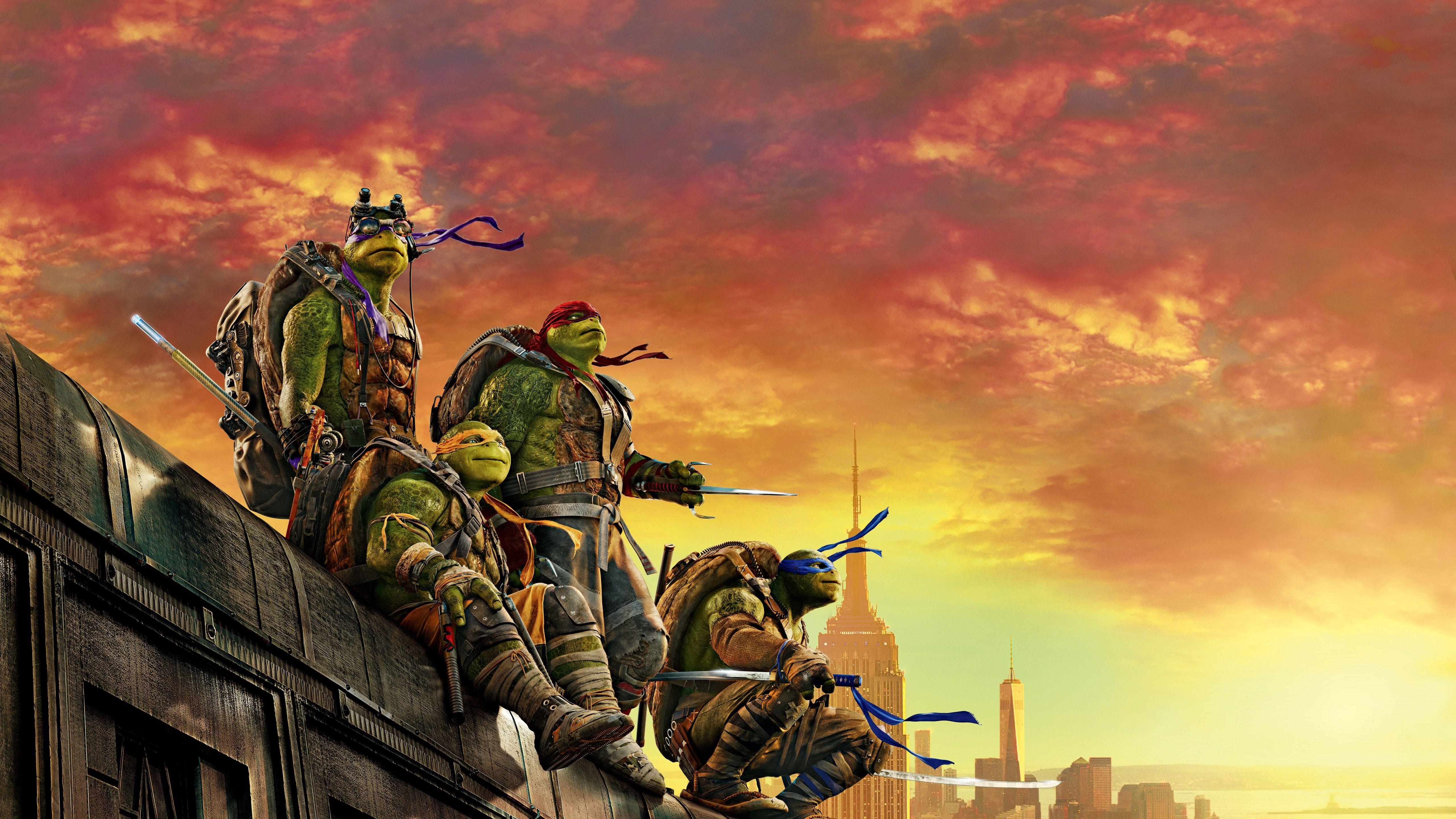 Wallpaper Out of the Shadows, Teenage Mutant Ninja Turtles, Leonardo