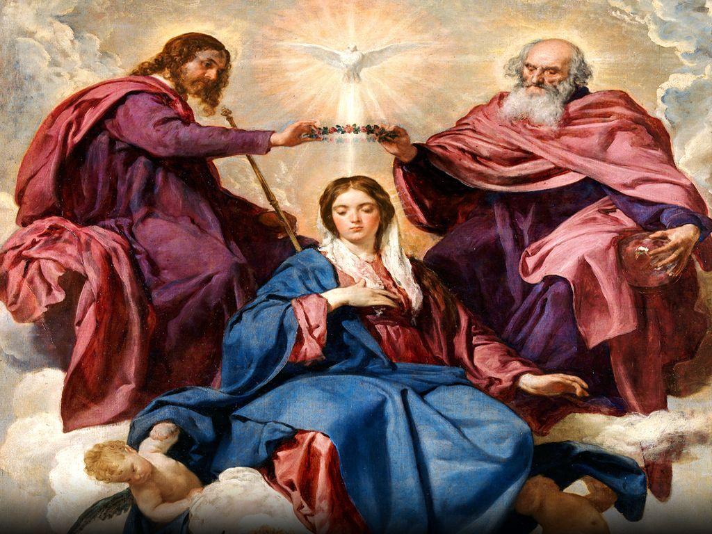 Holy Mass image.: THE QUEENSHIP OF THE BLESSED VIRGIN MARY