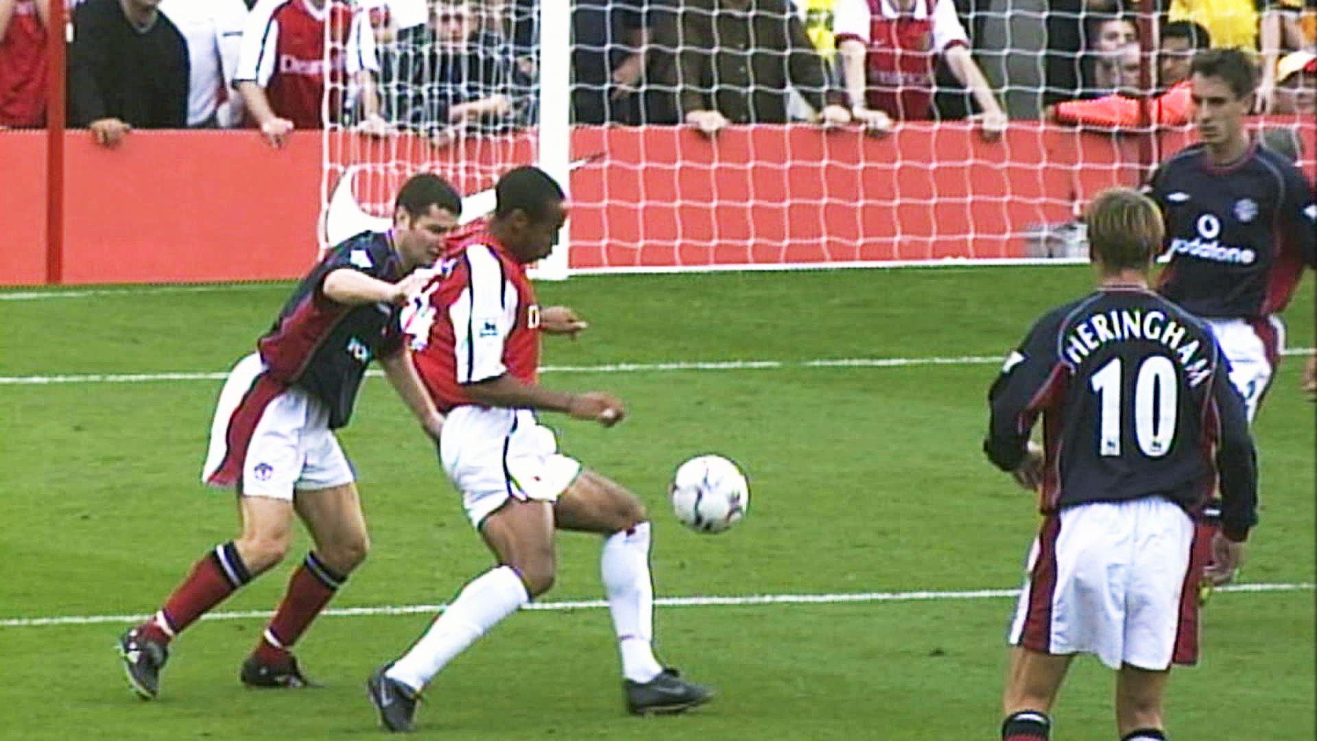Santi Cazorla attempts to recreate famous Thierry Henry wonder goal