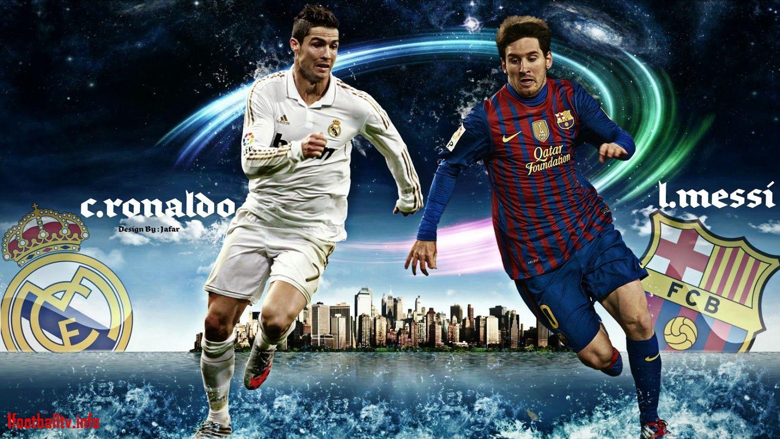 Elegant Lionel Messi and Cristiano Ronaldo Wallpaper HD