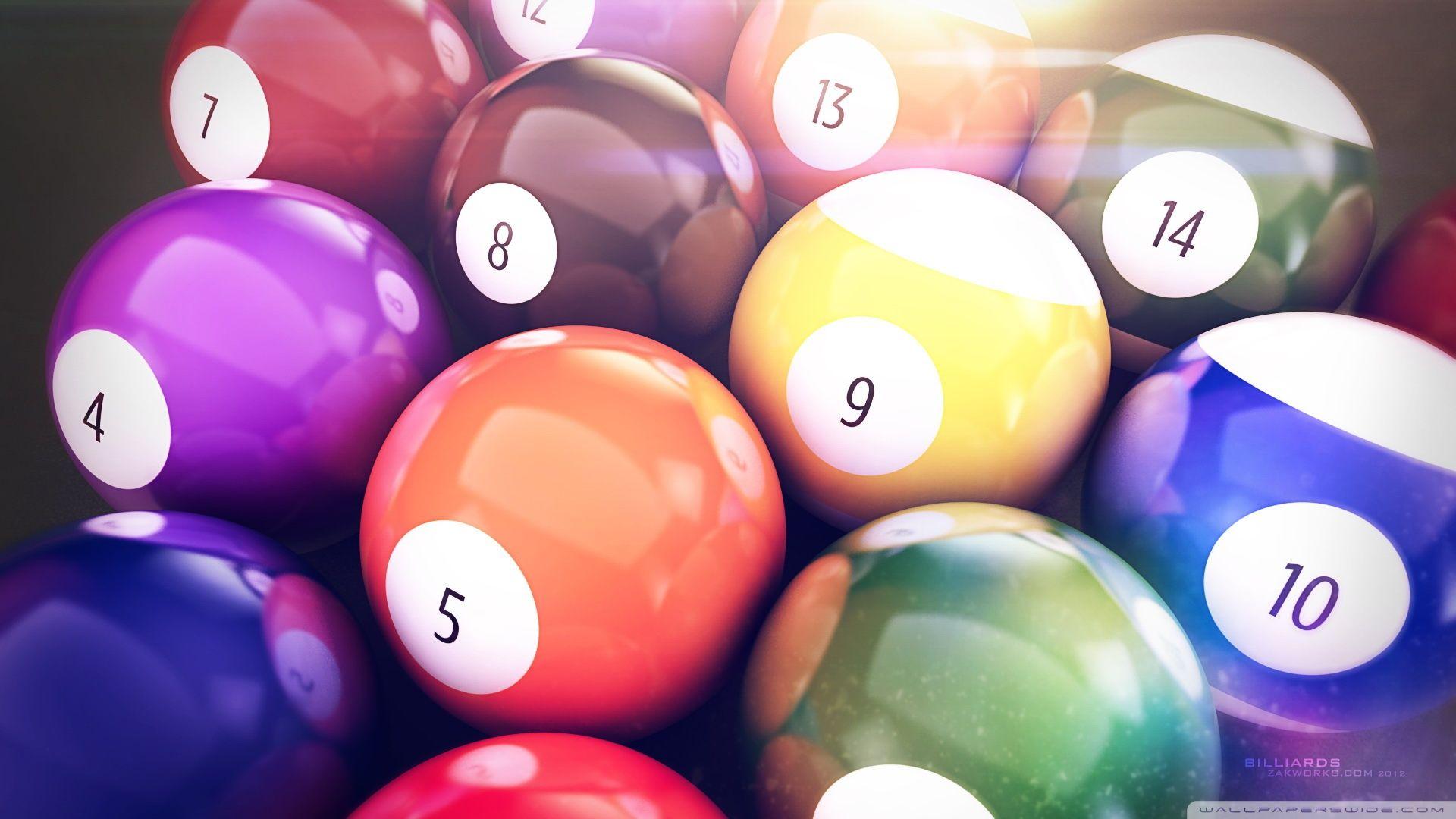 Billiards Balls ❤ 4K HD Desktop Wallpaper for 4K Ultra HD TV • Wide