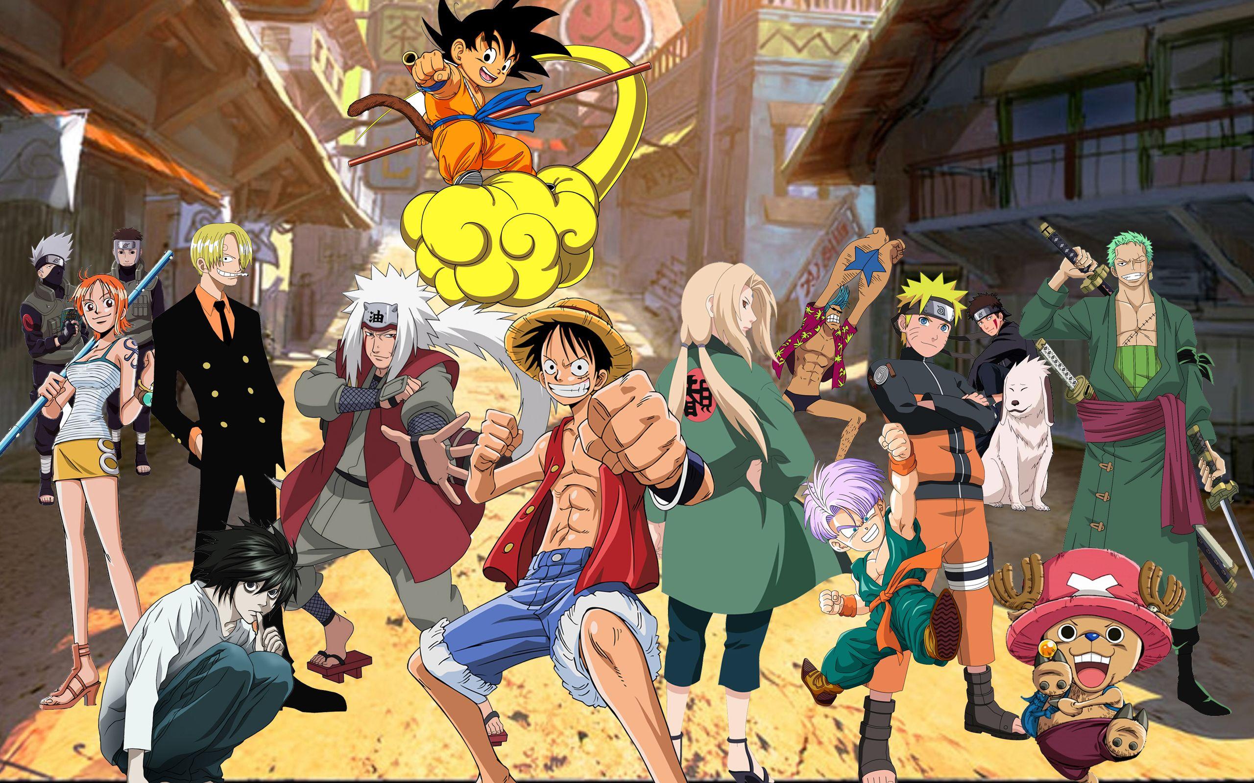 Anime Dragon Ball Naruto One Piece Wallpapers - Wallpaper Cave