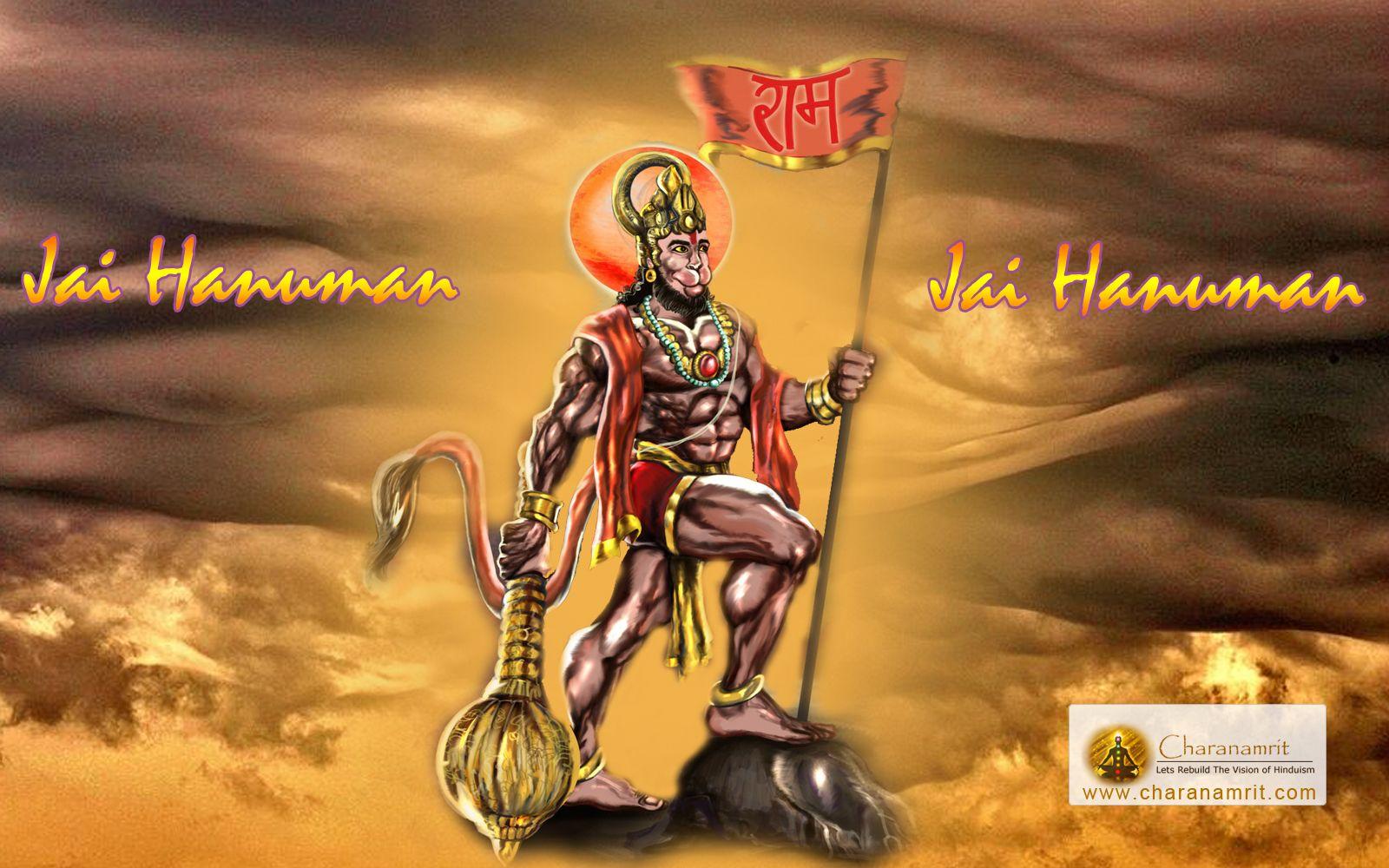 Jai Lord Hanumana beautiful 3D HD Wallpaper for free download, Lord