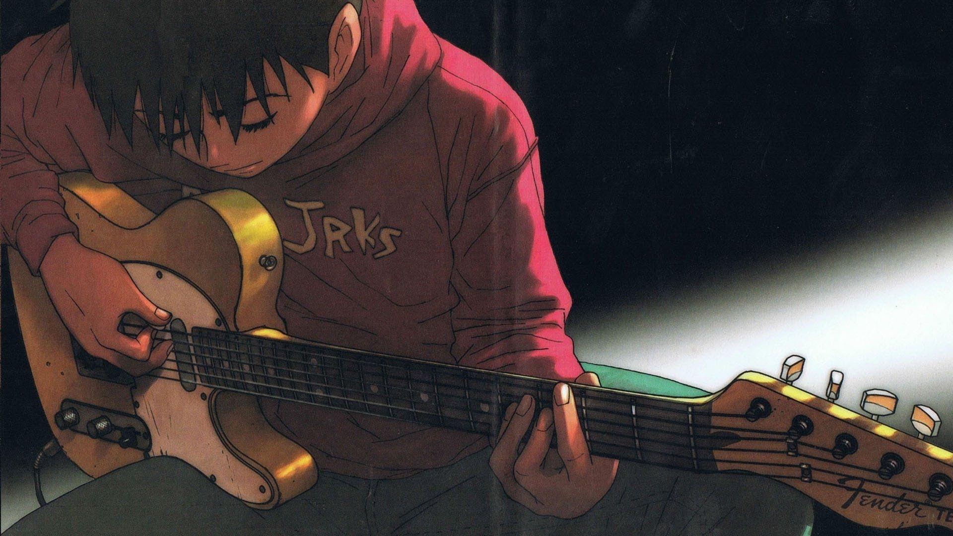 Anime Boy Cool Style Guitar - Gambar Anime Keren