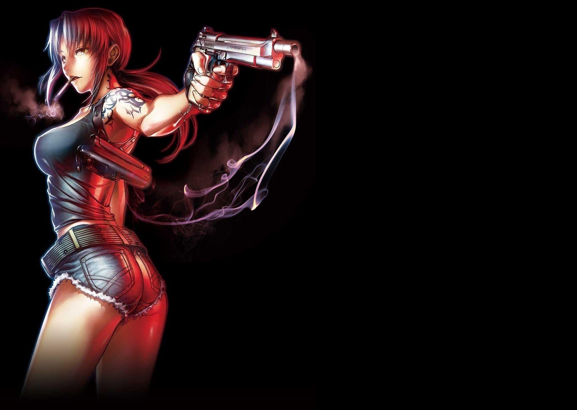 anime Girls, Anime, Black Lagoon, Revy Wallpaper HD / Desktop