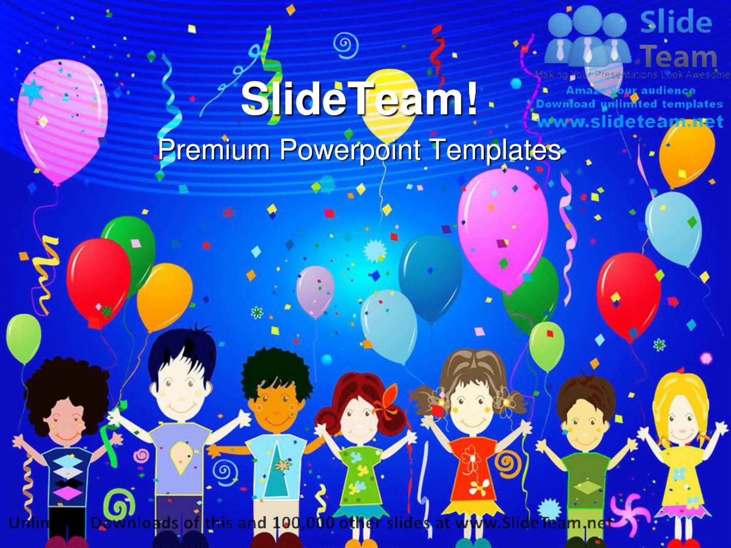 Happy Kids Entertainment PowerPoint Themes And Background