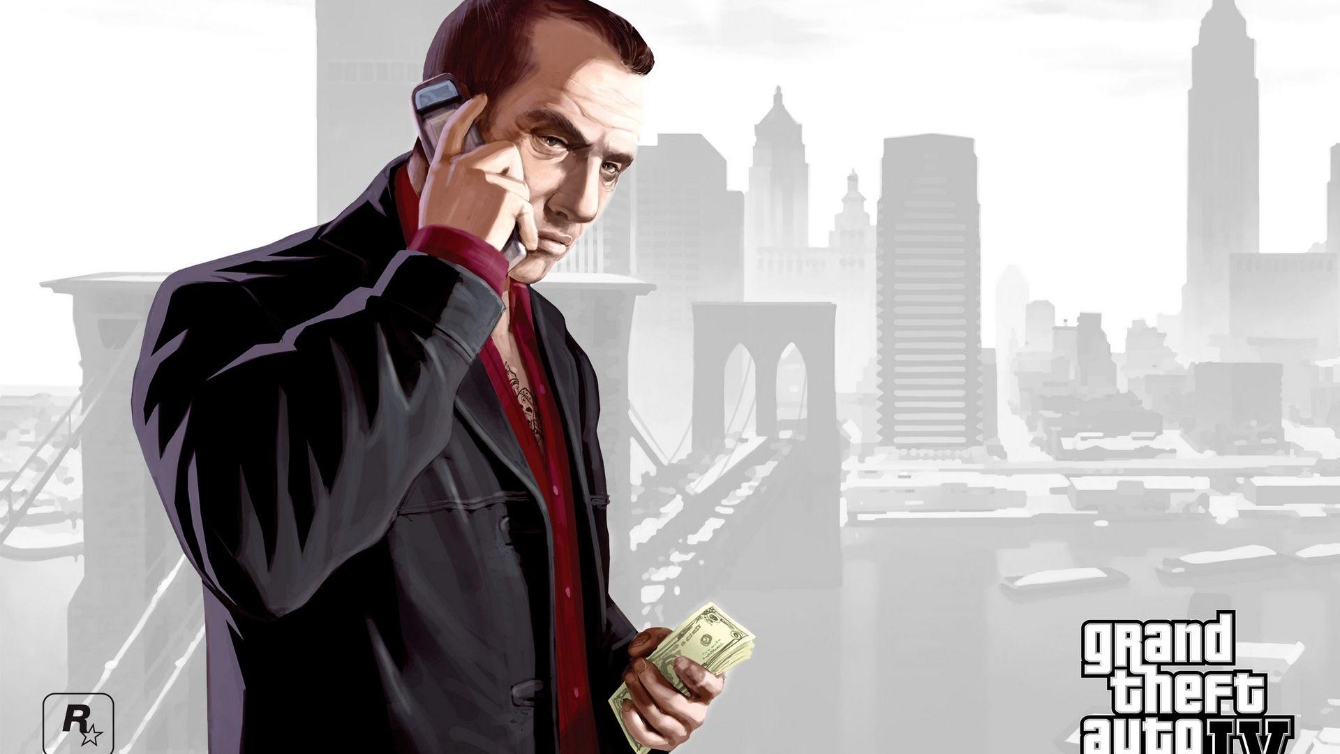 Download wallpaper 1920x1080 faustin, gta 4, grand theft auto 4, man