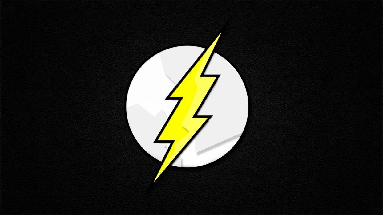 Minimalistic DC Comics comics The Flash logos Flash superhero