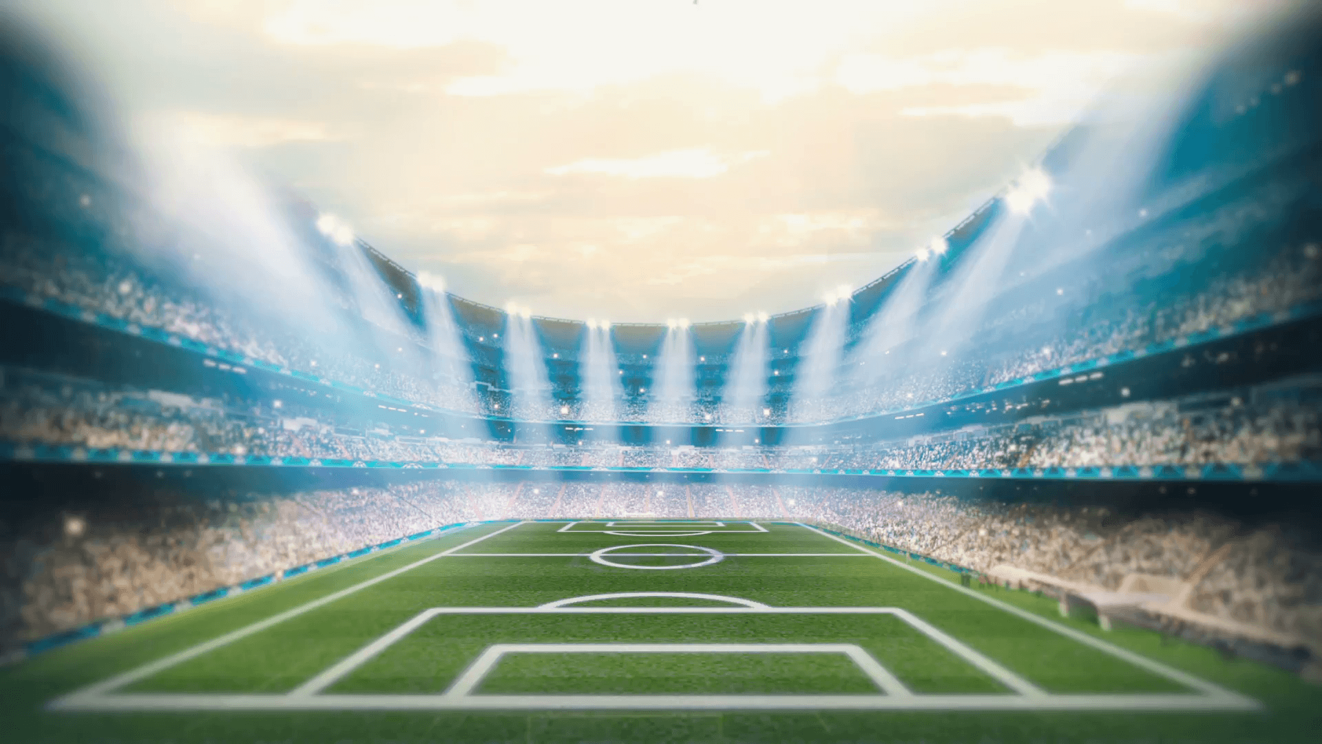 Soccer stadium balls bouncing background Motion Background