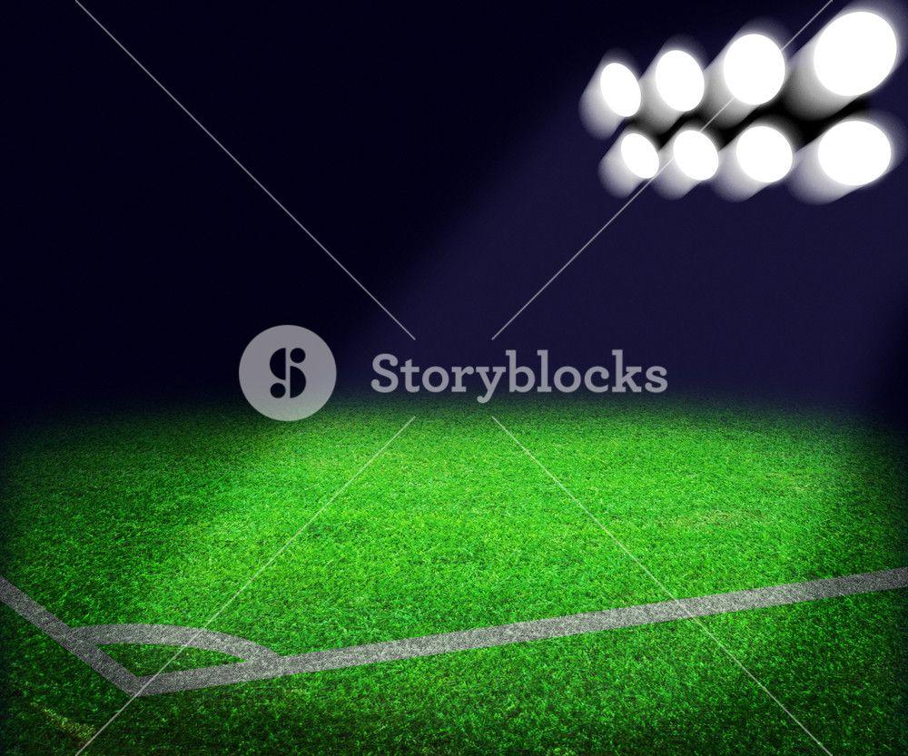 Football Stadium Spotlight Background Royalty Free Stock Image