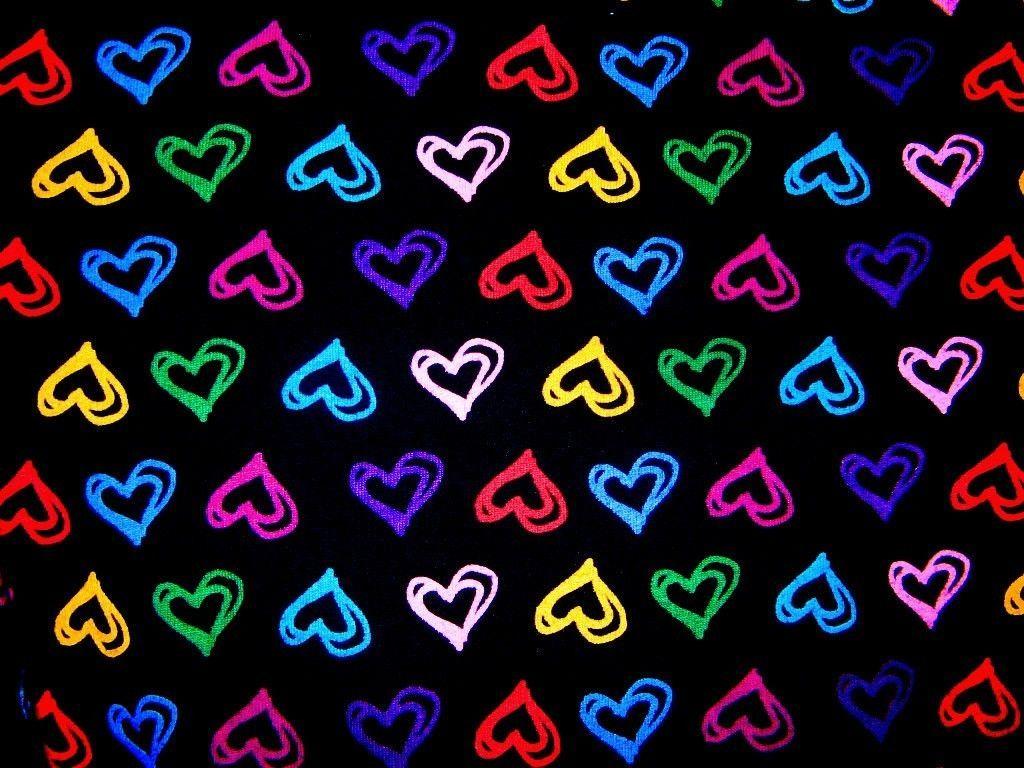 Colorful Heart Background.. give heart love colours Wallpaper