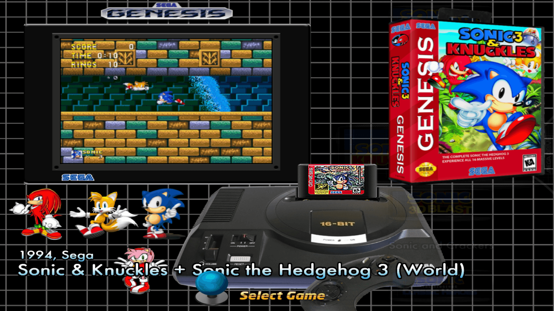 Sega Genesis Default Theme with ALL artwork included