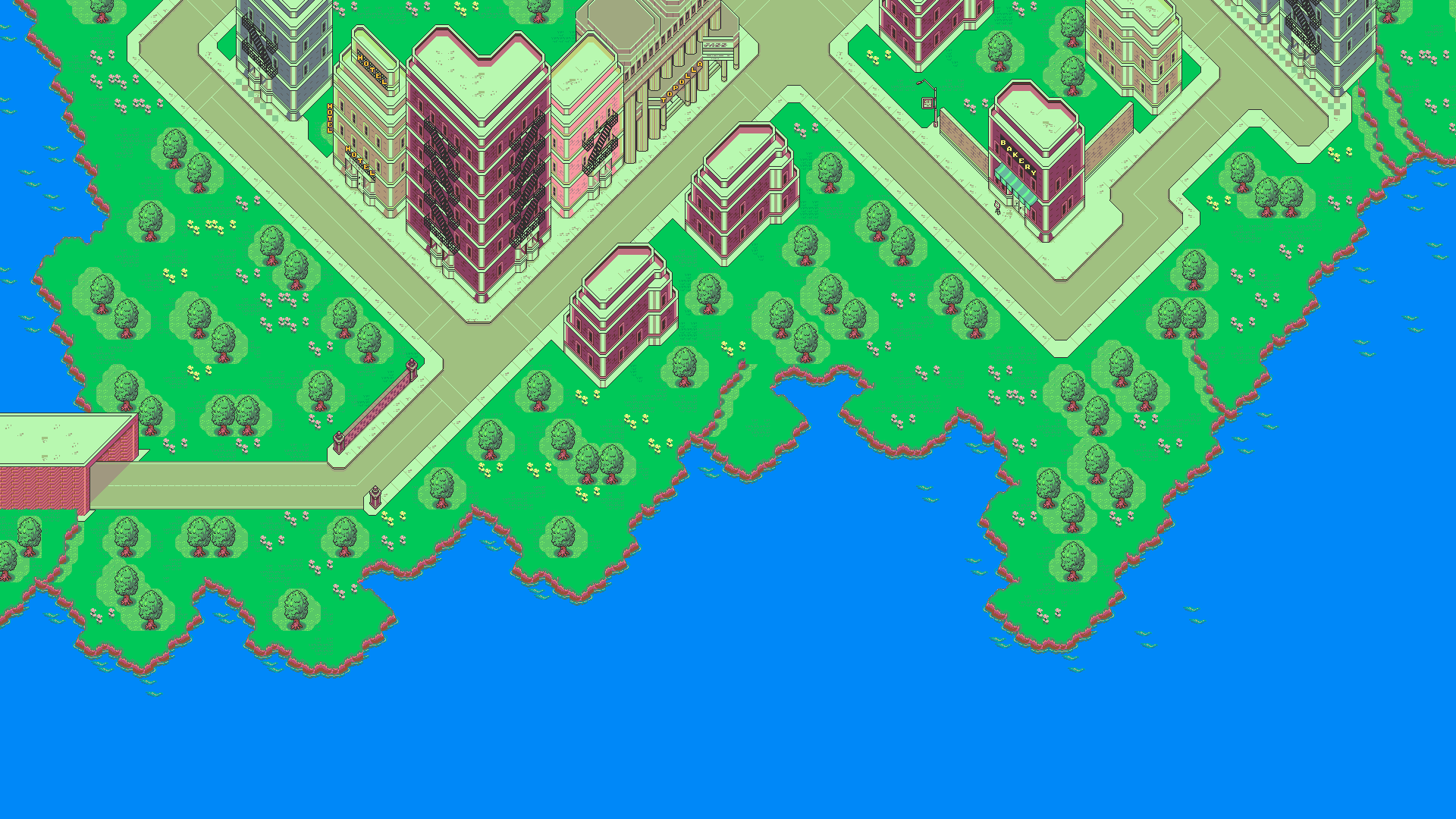 HD Earthbound Video Games Cityscapes Mother Pixelart Super Nintendo
