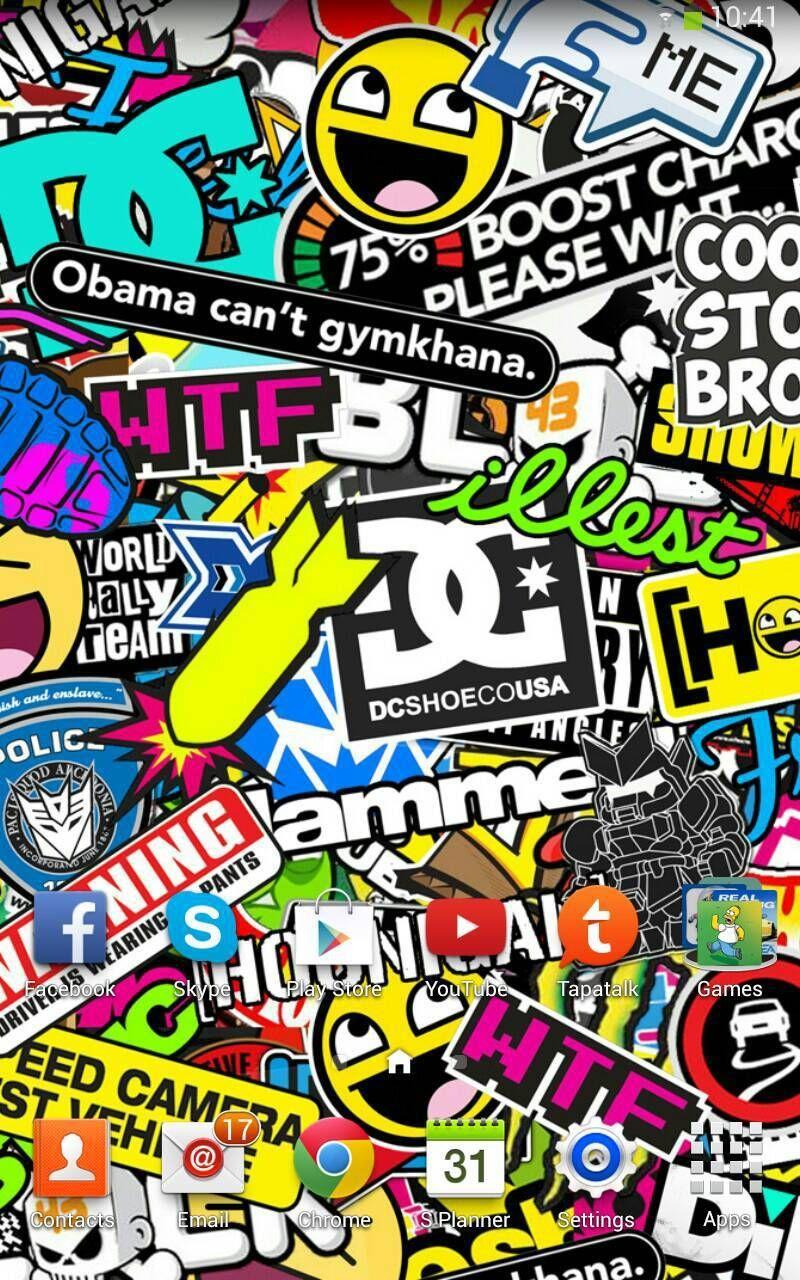 جوي خدمة العملاء Sticker Bomb Wallpapers - Wallpaper Cave coque iphone 11 DC Obama Can't Gymkhana Sticker