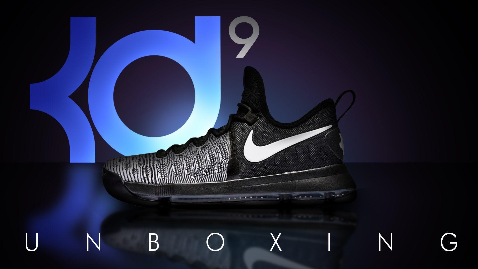 NIKE KD 9 UNBOXING MIC DROP (BLACK AND WHITE / OREOS) ON FEET (Video