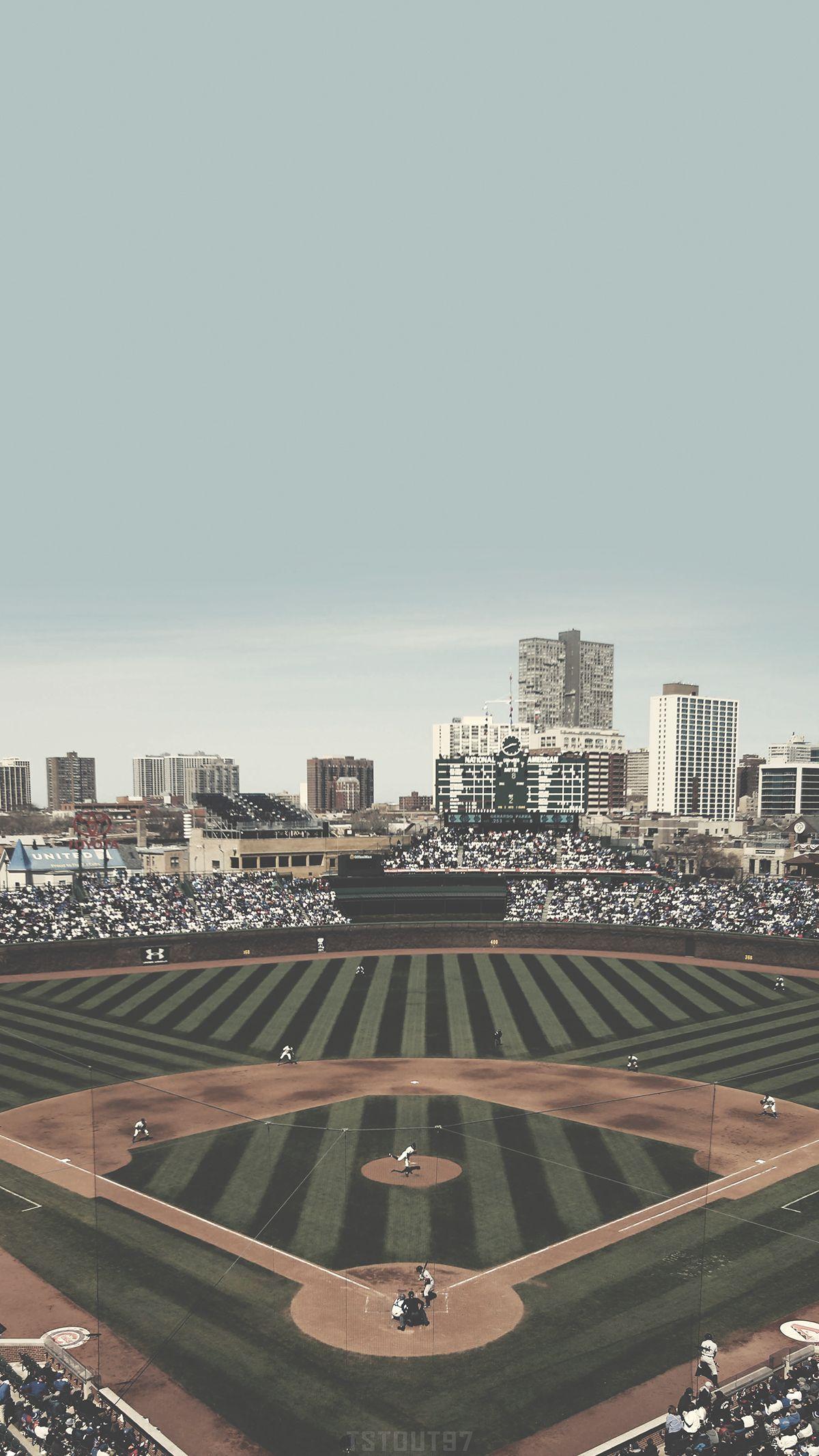 Chicago Cubs: Wrigley Field Mobile Wallpaper