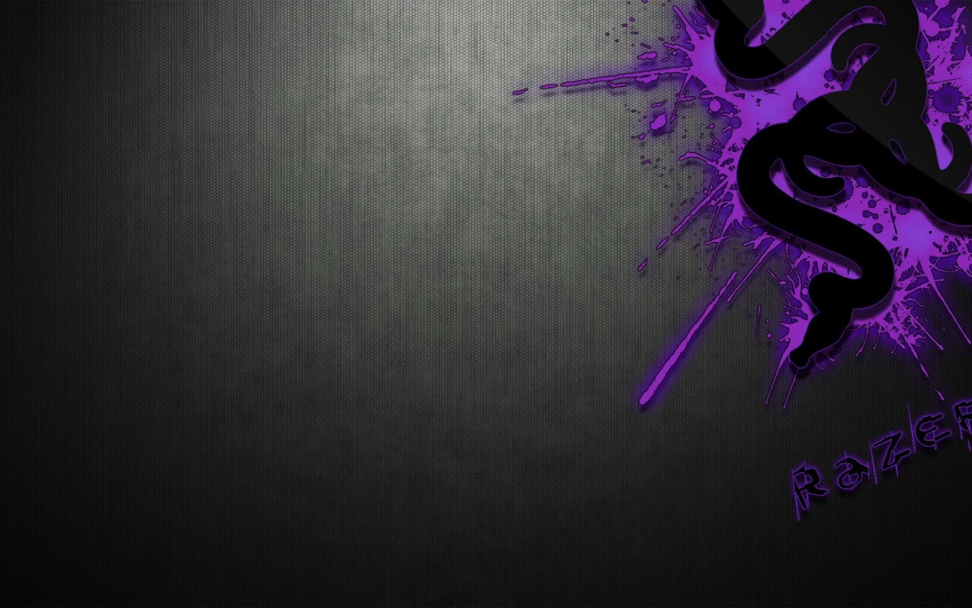 Purple razer gamers digital art logos logo wallpaper