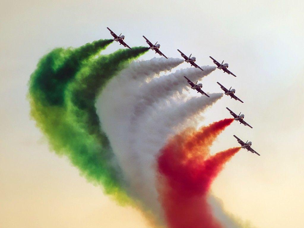 Wallpaper Indian Air Force, Fighter jets, Smoke, Saffron, White