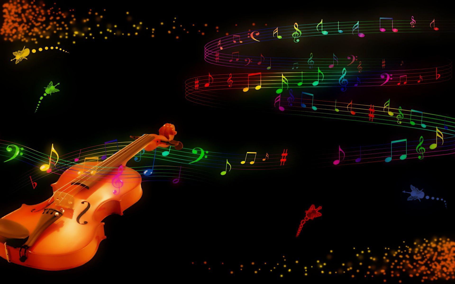 3D Violin and Music Wallpaper. HD 3D and Abstract Wallpaper