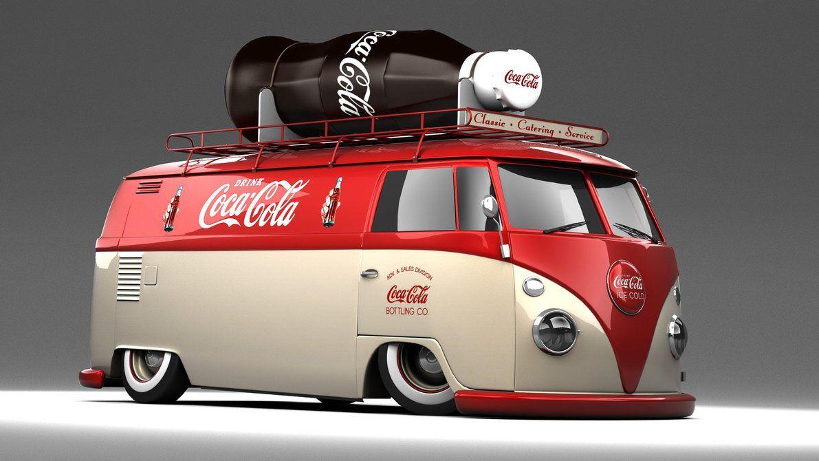 VW Type 2 Panel Coca Cola Van