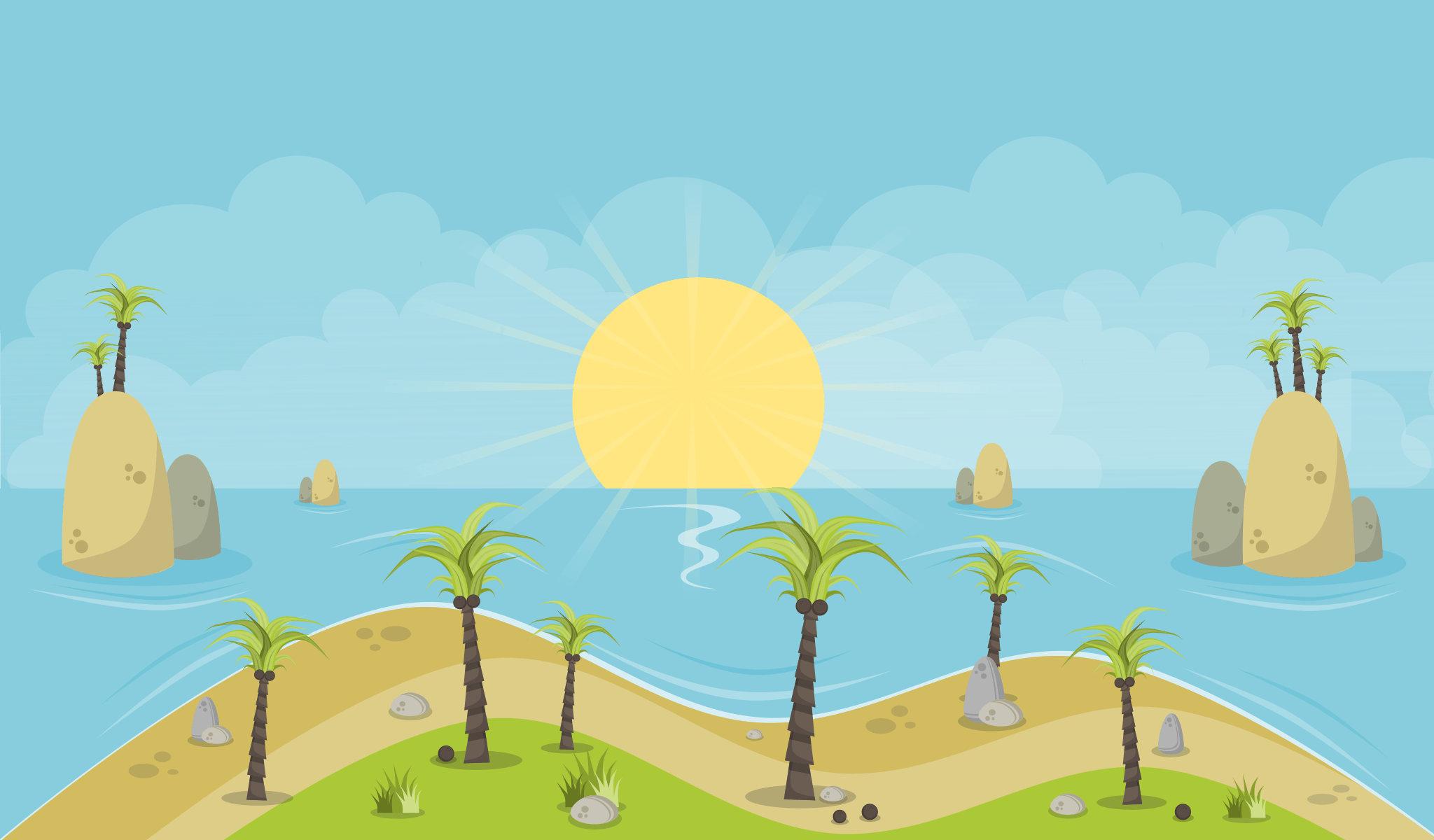 Island Background 2D