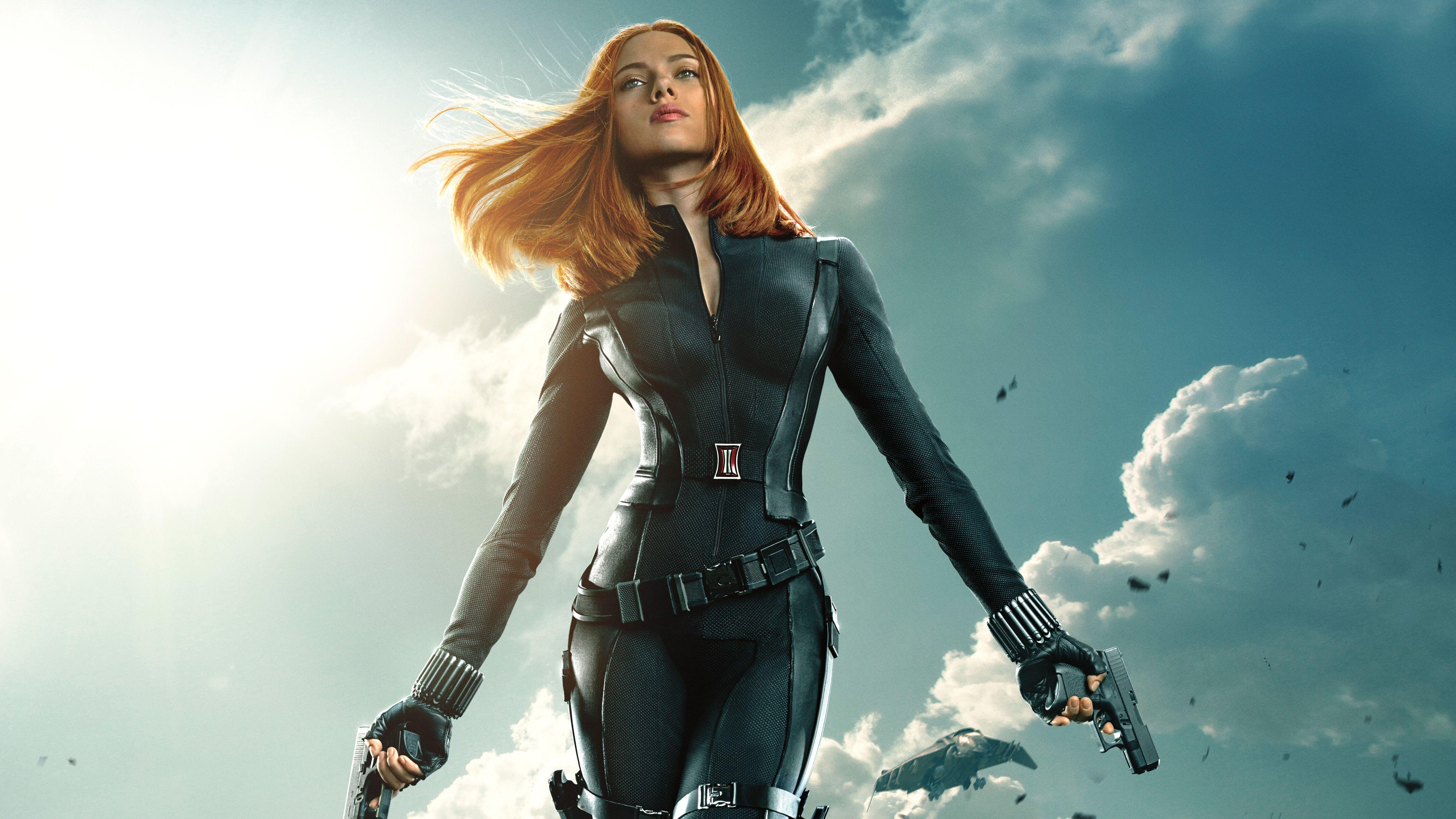 Wallpaper Black Widow, Captain America, The Winter Soldier, Scarlett
