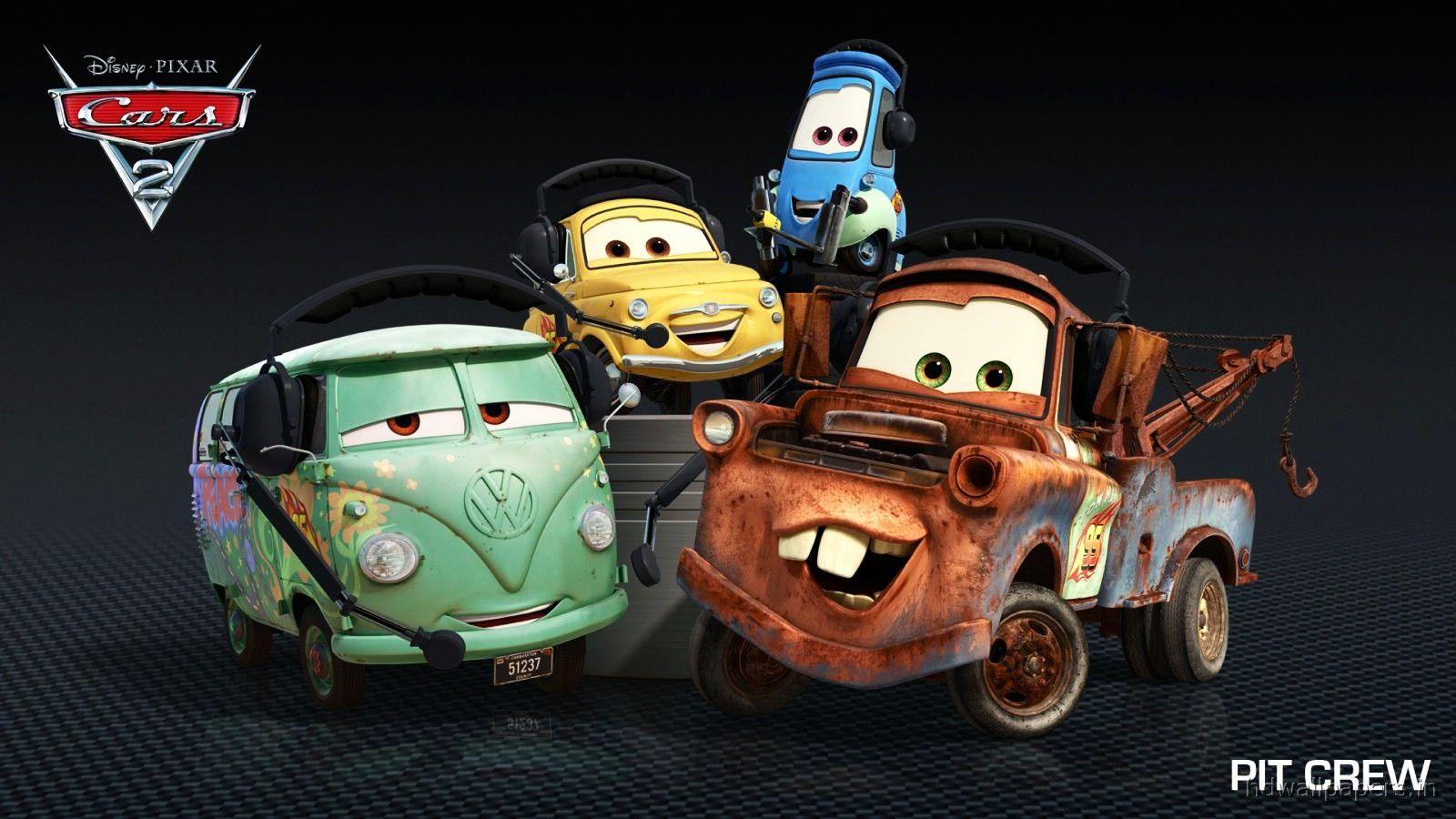 Pit Crew in Cars 2 Wallpaper