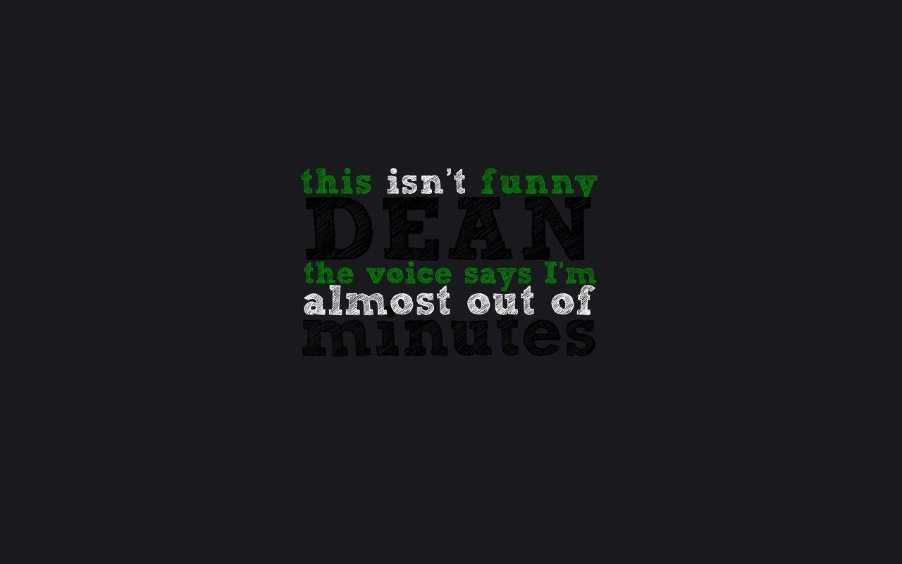 Supernatural citations image SPN citations HD fond d'écran