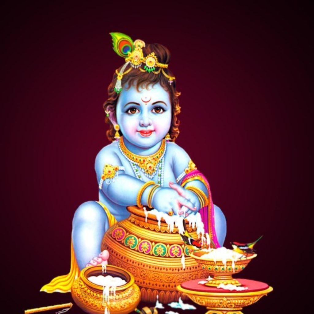 4K wallpaper: Childhood Lord Krishna Images Hd 1080p Free Download