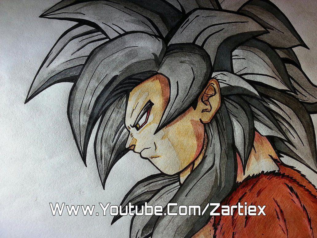 Goku SSJ4 Wallpaper Drawing Zartiex