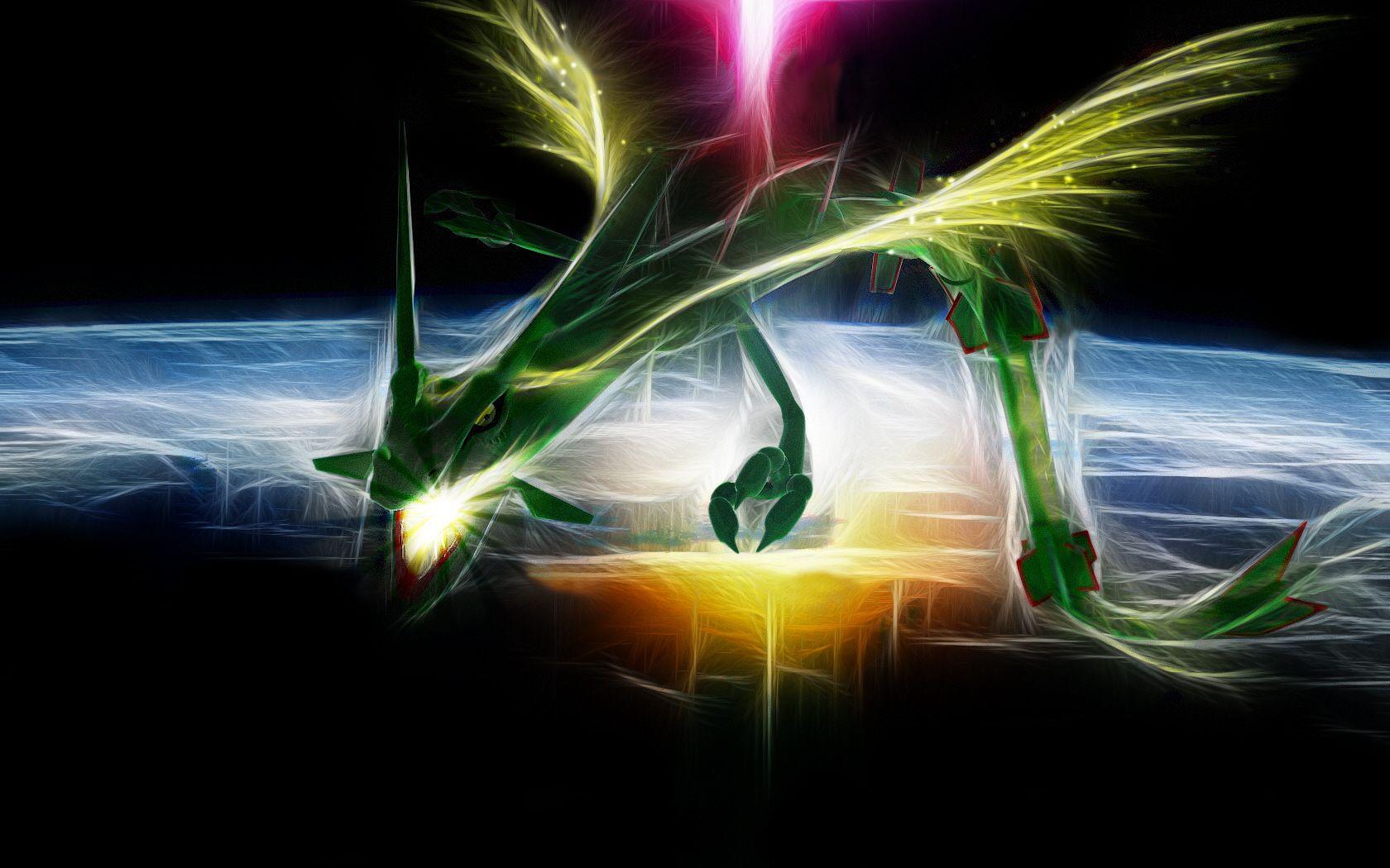 Download free Neon Pokemon Rayquaza Wallpaper 